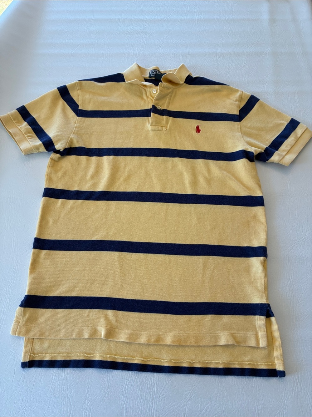Polo by Ralph Lauren Yellow & Navy Stripe Kids Polo